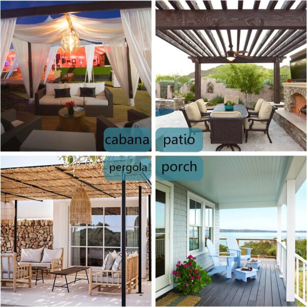 Limited time deal 16% Waterproof Outdoor Curtains for Patio - Image 3