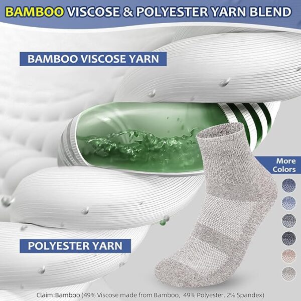 Limited time deal 52%off Diabetic Socks for Men Women - Image 3