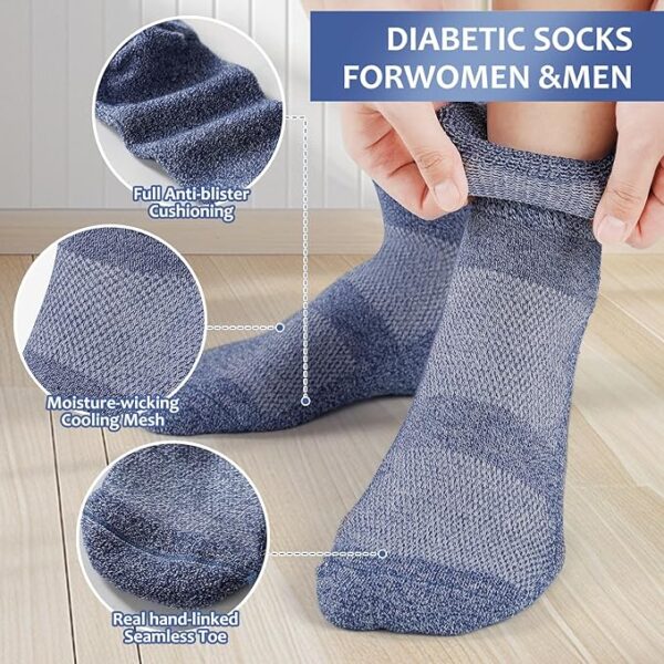 Limited time deal 52%off Diabetic Socks for Men Women - Image 2