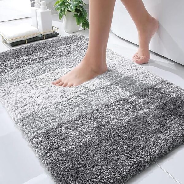Limited time deal 40%off Machine Washable Bath Mats for Bathroom Floor