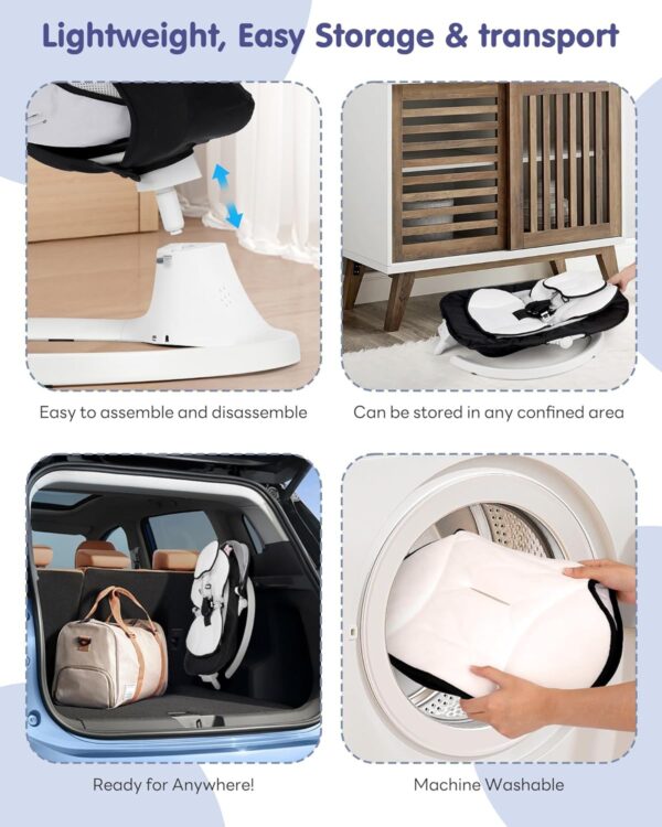 Limited time deal 53%off Electric Baby Swings for Infants to Toddler - Image 3